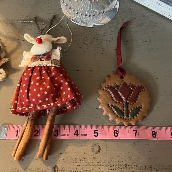 Ornament Lot (3) Vintage- Primitive- Rustic 🎄 - Picture 3 of 8